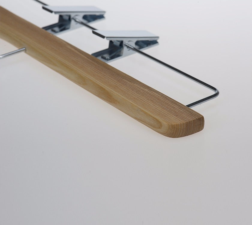 Wooden Pants Hanger with clips