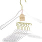 luxury clear acrylic dress hanger with non slip shoulder