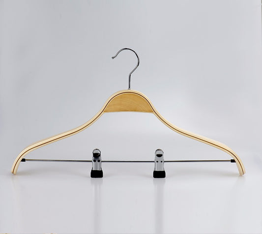 Wide Shoulder Heavy Laminated Plywood Coat Hanger
