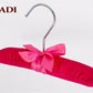 Red Padded Baby Satin Hangers With Bowknot