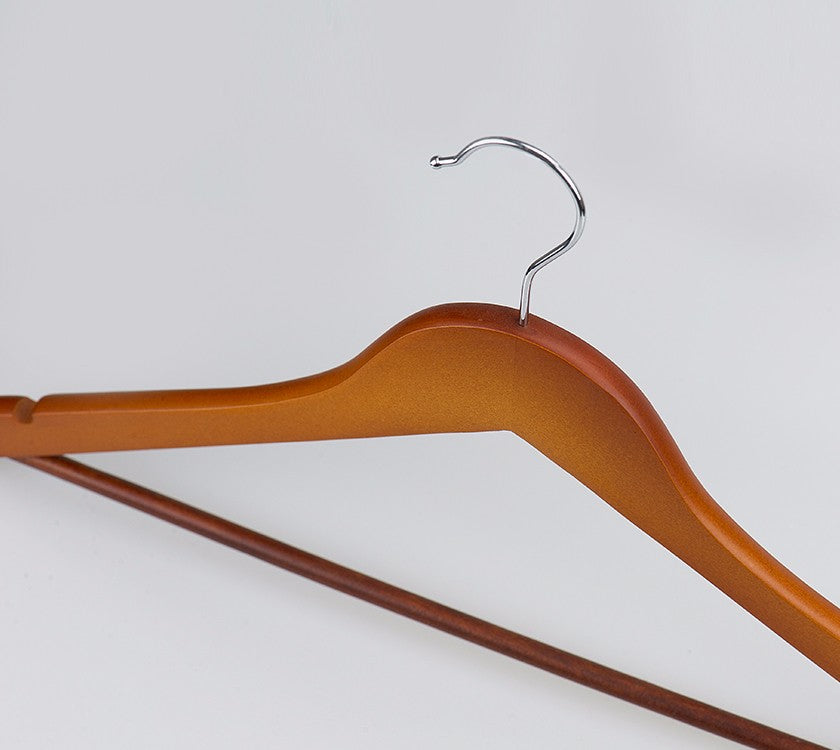 Guard Against Theft Hotel Style Wood Clothes Hangers