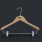 Anti Slip Wooden Hotel Hanger With Clips