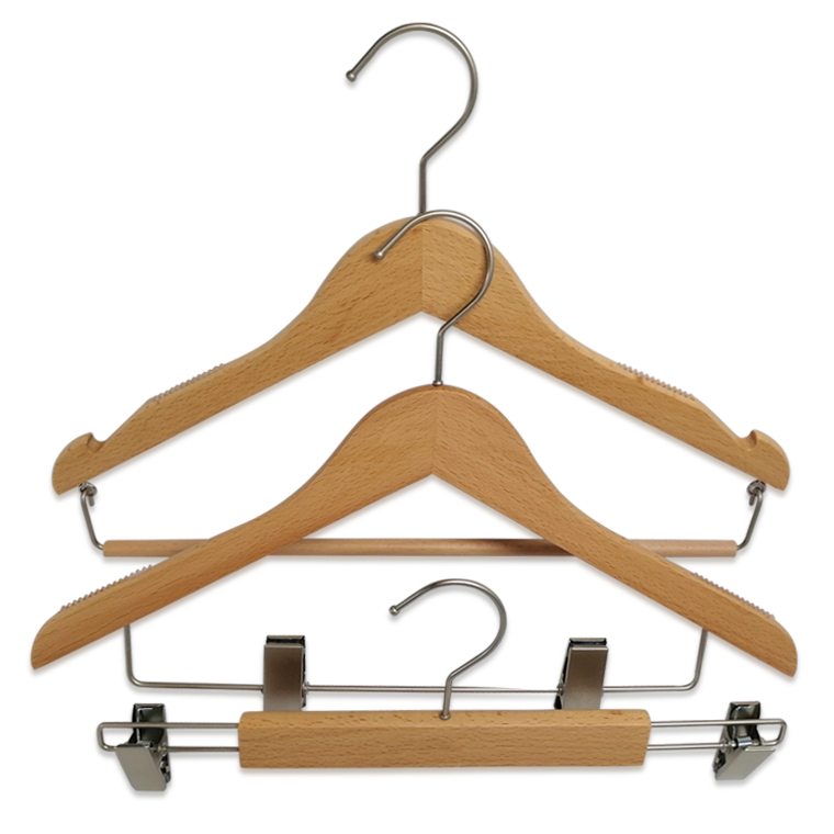 Luxury Wooden Shirt Hanger With Anti Slip rubber