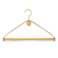 Supply Luxury Garment Soft Leather Hanger For Clothing