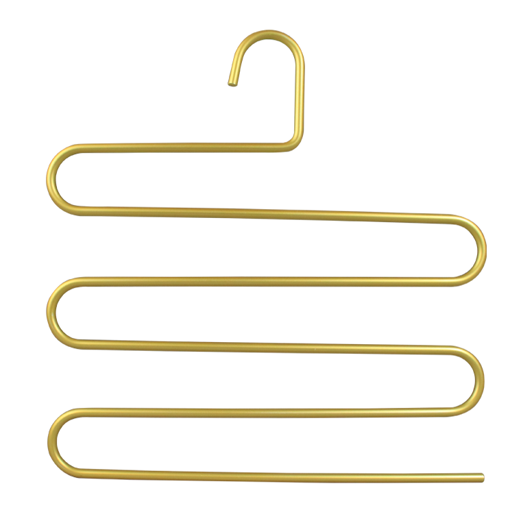 Strong 5 layer Multifunction Gold Heavy Metal pants Hangers