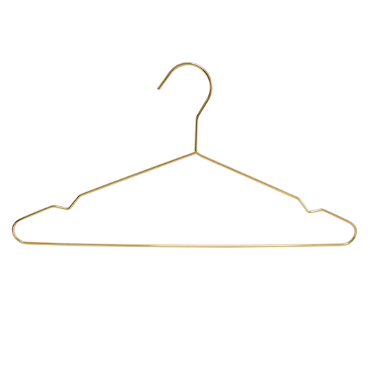 Gold Metal clothes Hanger For Garment Display