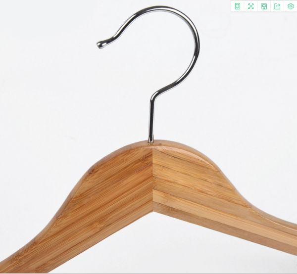 Good Quality Bamboo Hanger For Suits Display from factory