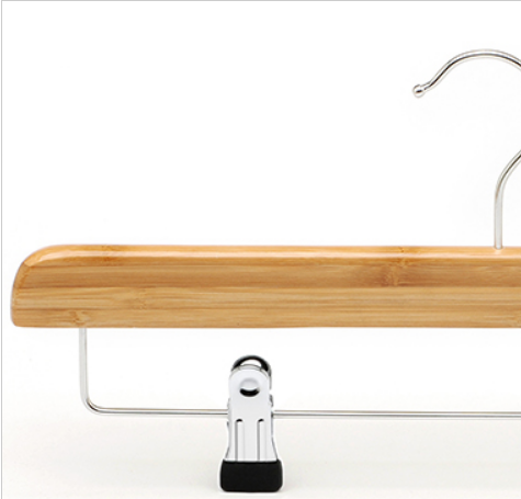 Wooden Bamboo Pants Hanger For Showroom